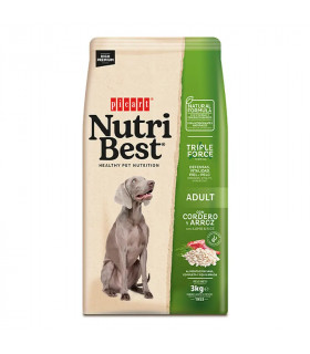 Nutribest Adult Cordero y Arroz 3kg | Pienso Premium Sensible Perro